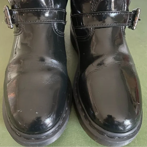 Dr. Martens VI Patent Leather Buckled Engineer Boots *Thailand* - Picture 2 of 11